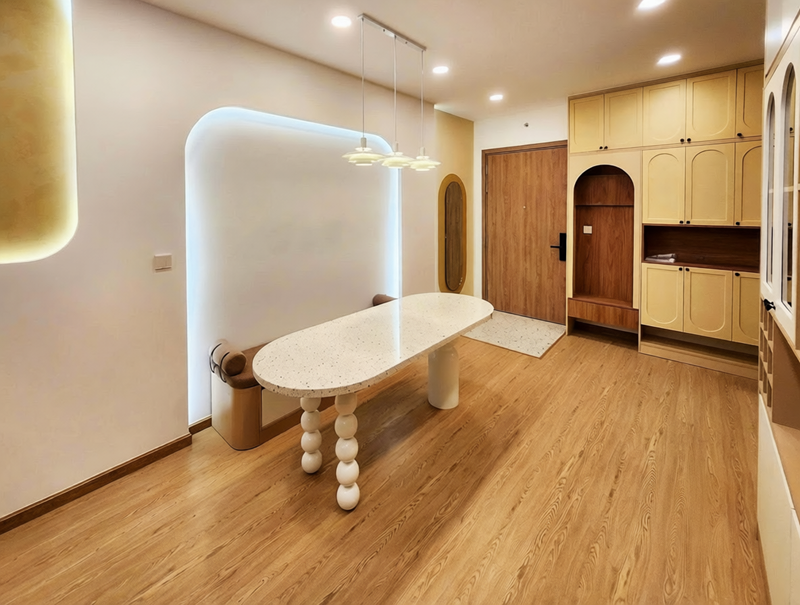 Ph&ograve;ng kh&aacute;ch 92m2 2 ph&ograve;ng ngủ 2 vệ sinh full nội thất diamond alnata celadon city